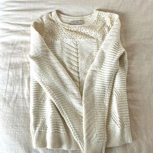 Size medium, Loft cream colored sweater good condition